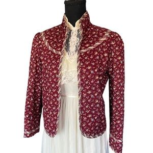 Quilted Open Front Jacket